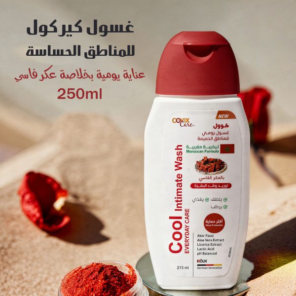 غسول كير كول للمناطق الحساسة، عناية يومية بخلاصة عكر فاسي - 215 مل